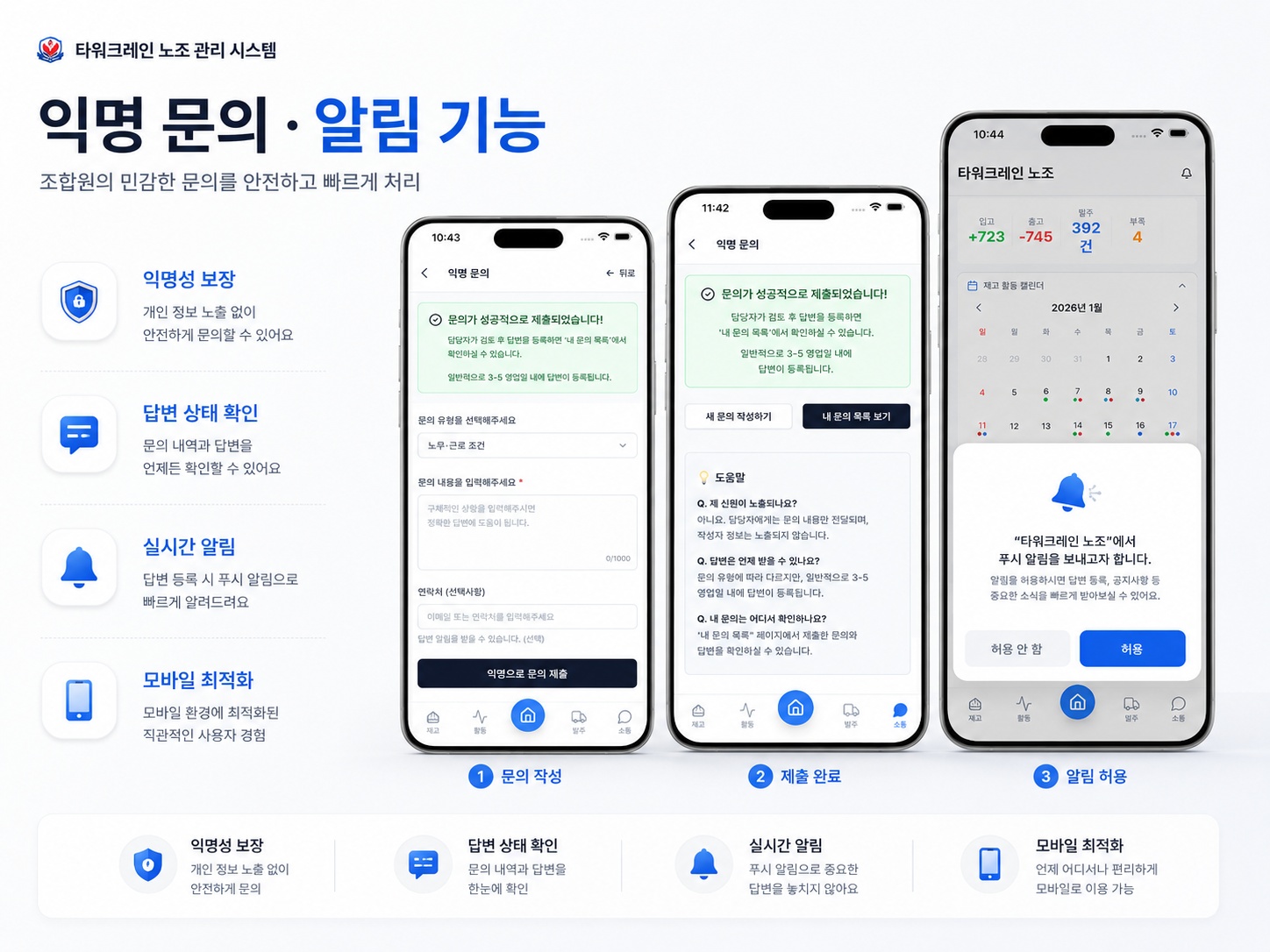 노조 관리 시스템 갤러리 2